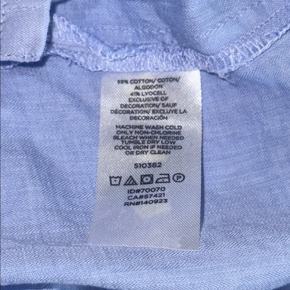 LOFT Blouse in Light Blue with Elegant Embroidery - Picture 11 of 11